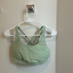 Size 8 lululemon energy bra. Worn once or twice and still in great condition.